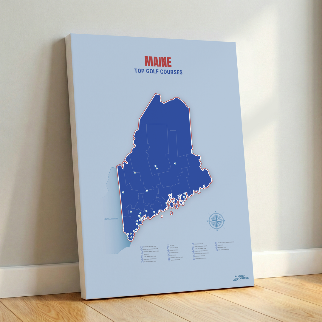 Map of Maine Golf Courses
