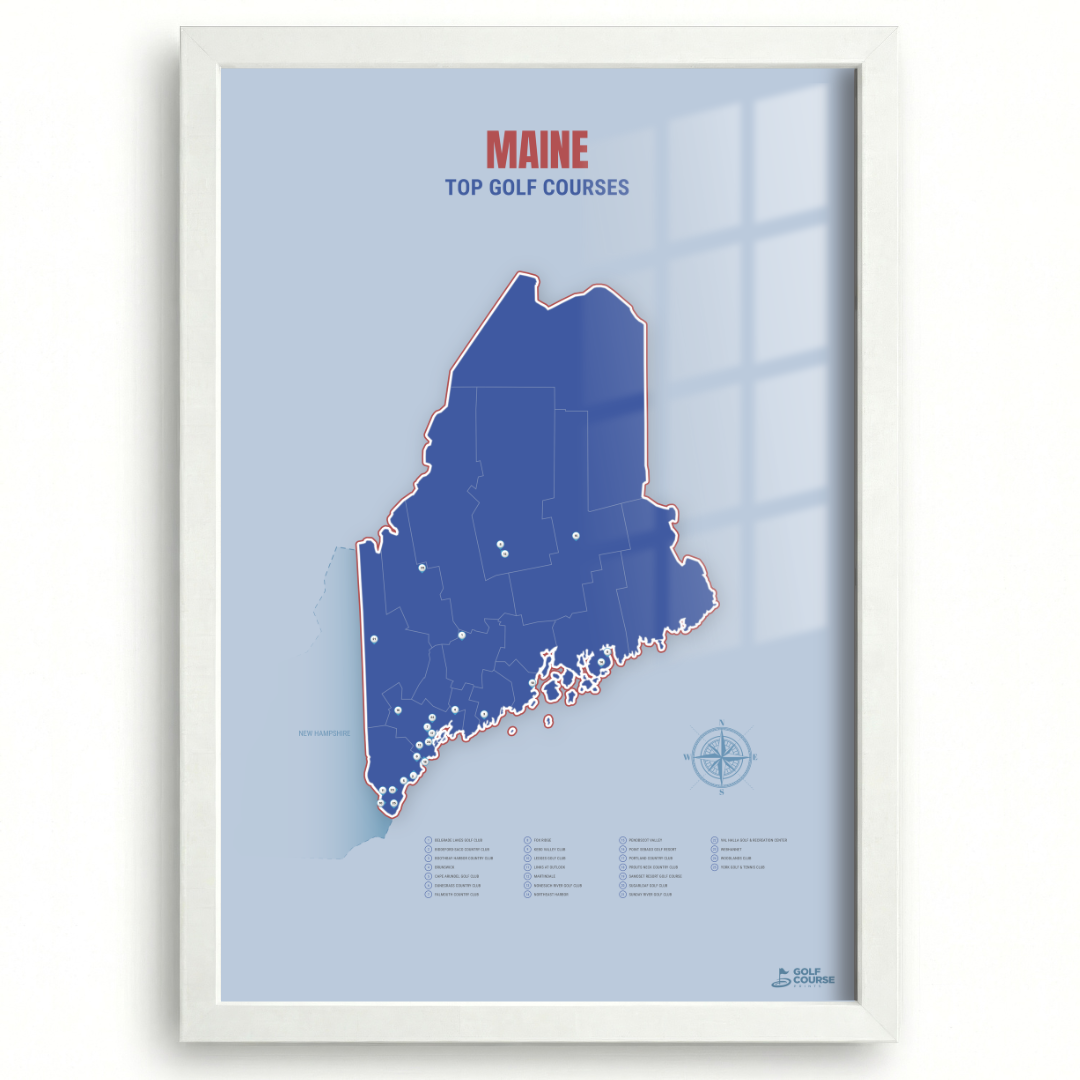 Map of Maine Golf Courses