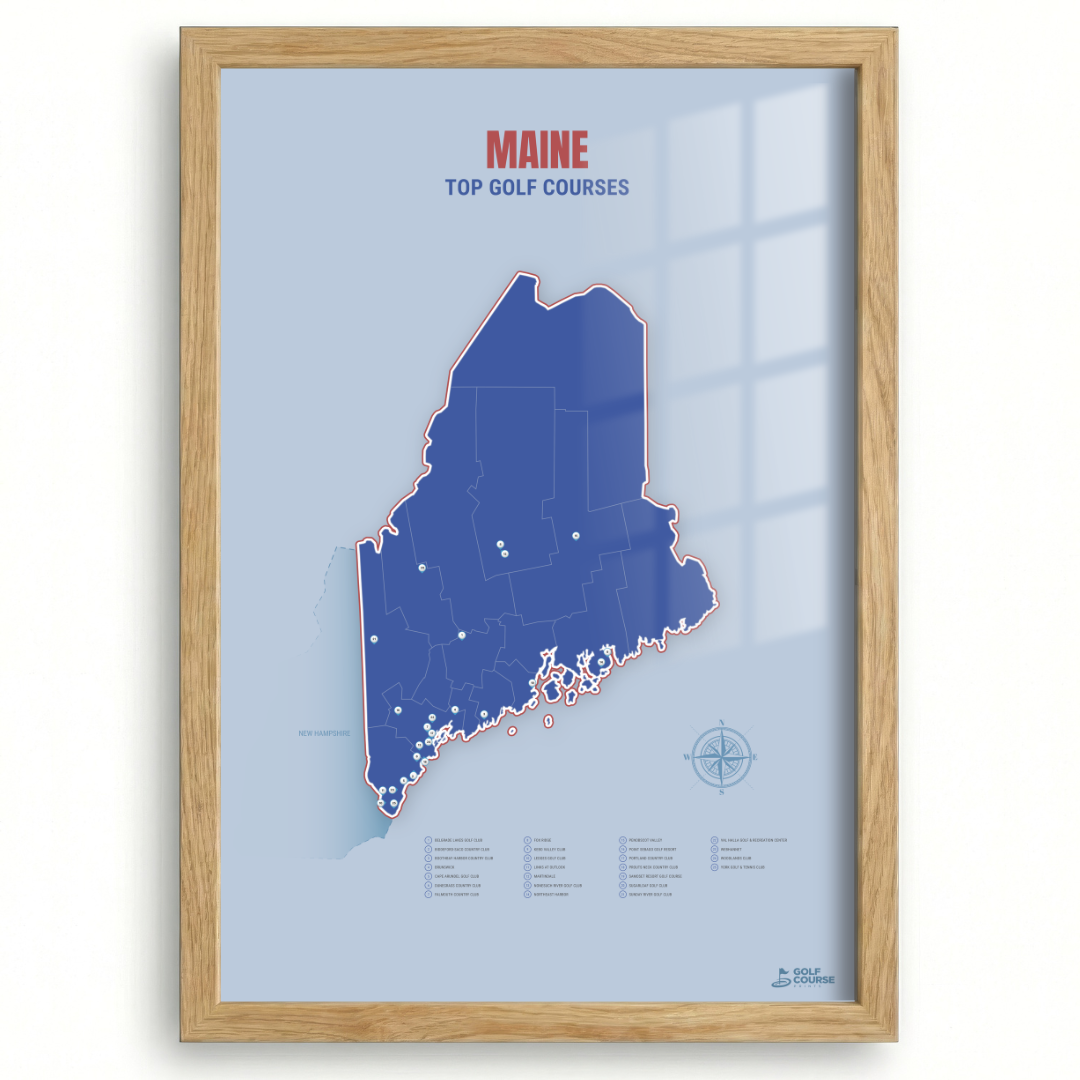 Map of Maine Golf Courses