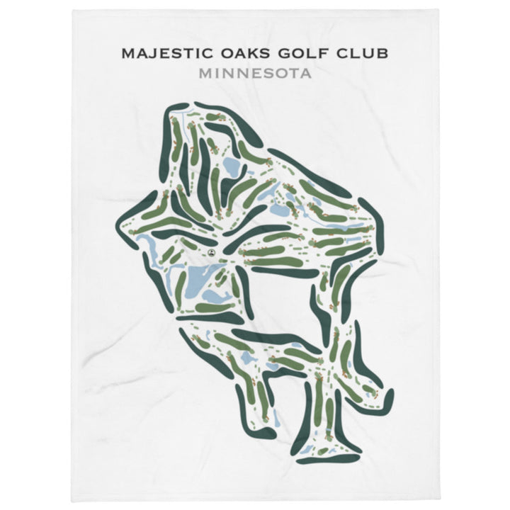 Majestic Oaks Golf Club, Minnesota - Printed Golf Course