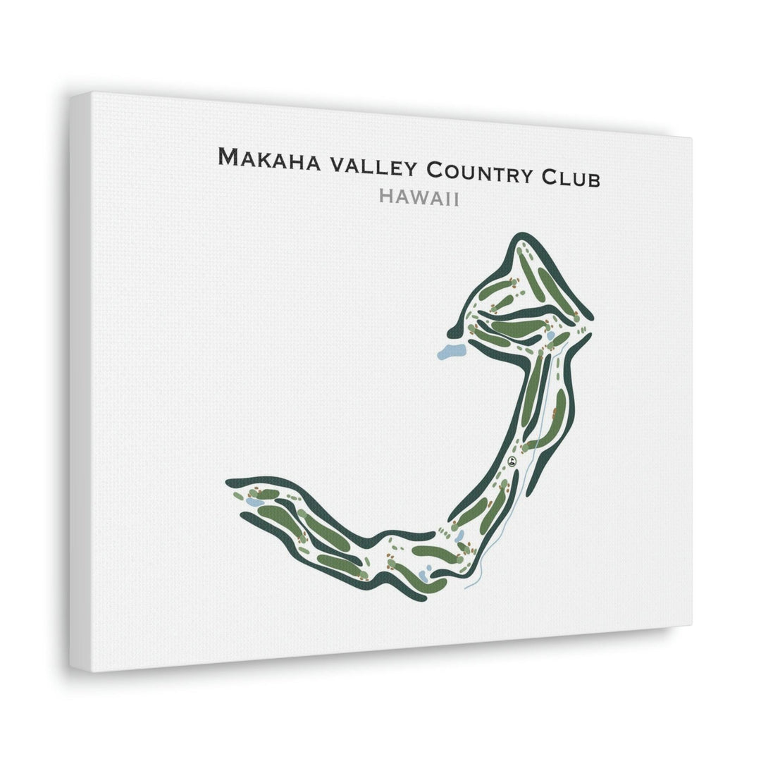 Makaha Valley Country Club, Hawaii - Printed Golf Courses - Golf Course Prints