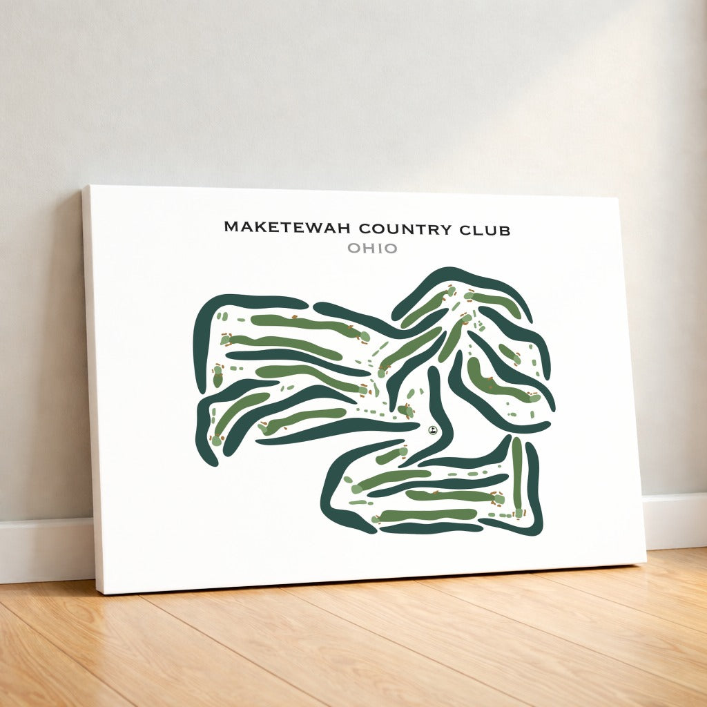 Maketewah Country Club, Ohio - Printed Golf Courses