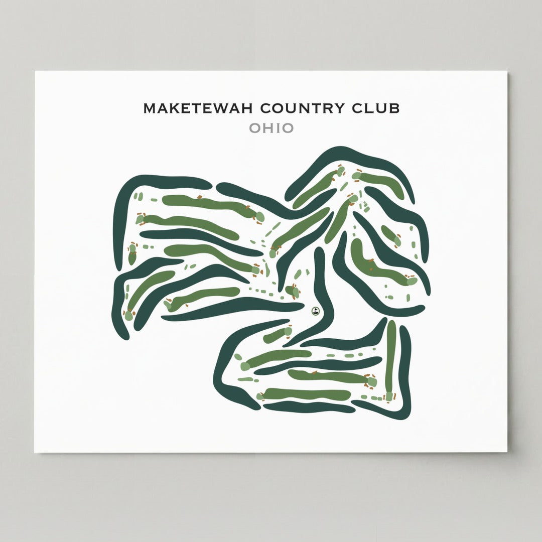 Maketewah Country Club, Ohio - Printed Golf Courses