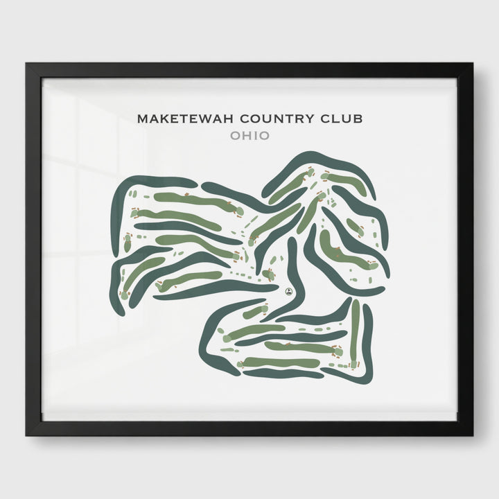 Maketewah Country Club, Ohio - Printed Golf Courses