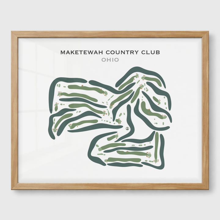 Maketewah Country Club, Ohio - Printed Golf Courses