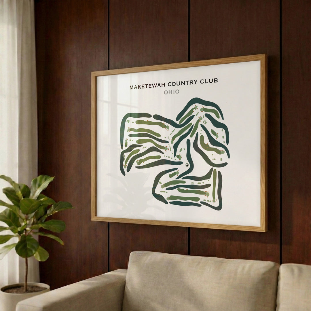 Maketewah Country Club, Ohio - Printed Golf Courses
