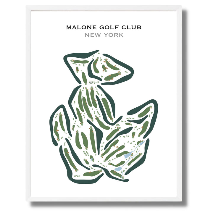 Malone Golf Club, New York - Printed Golf Courses