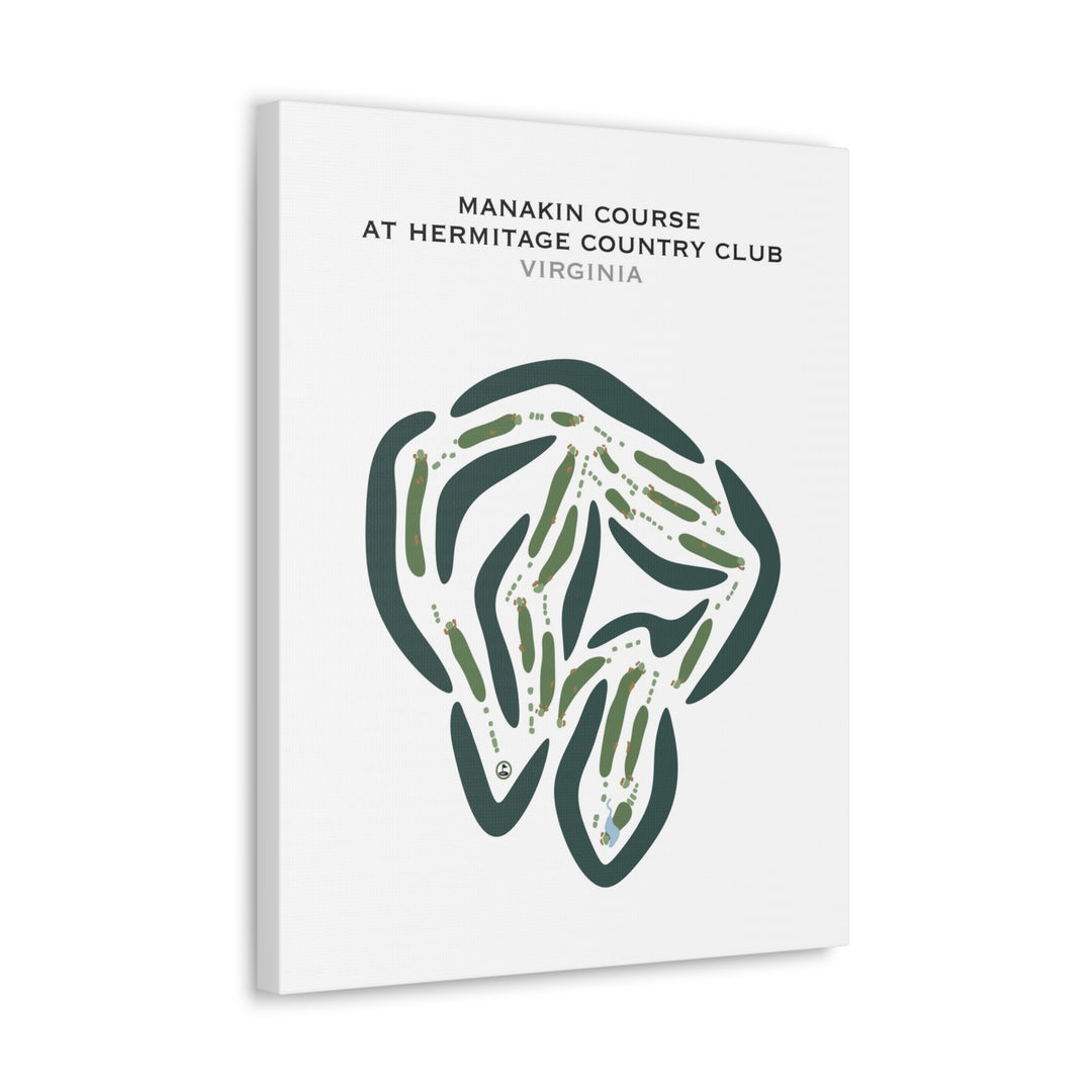 Manakin Course at Hermitage Country Club, Virginia - Printed Golf Courses