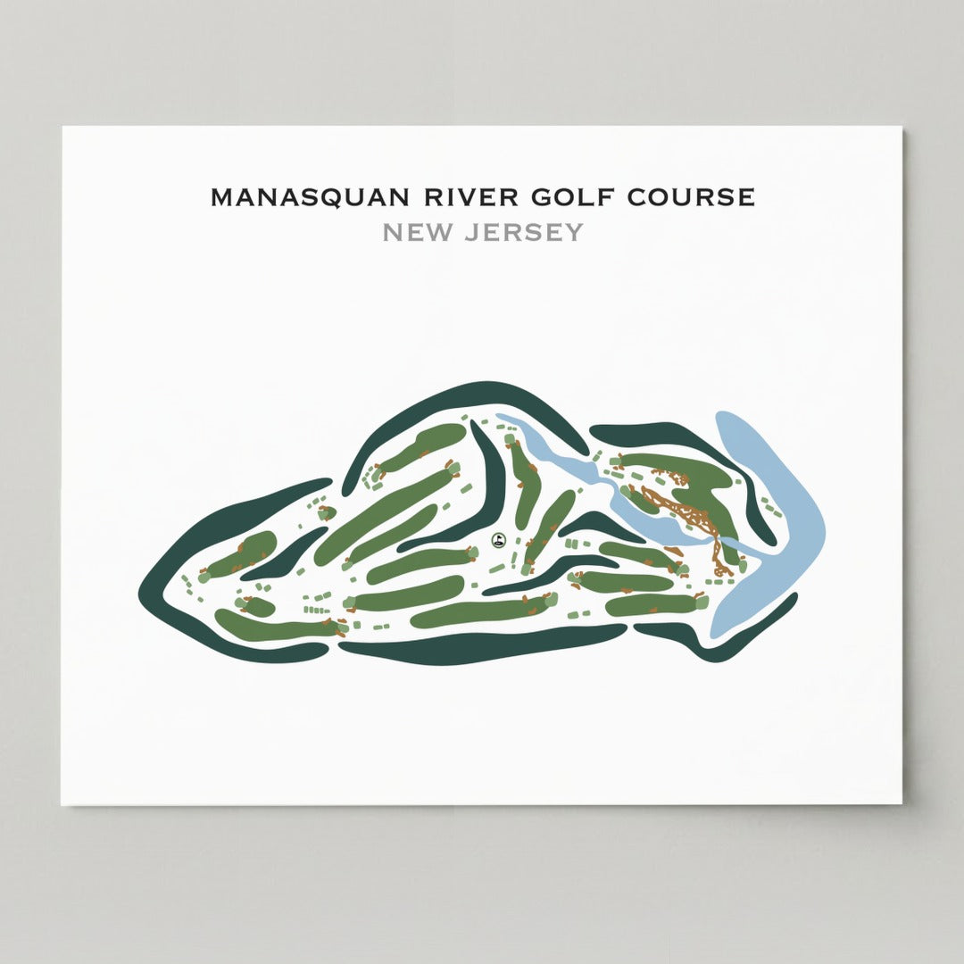 Manasquan River Golf Club, New Jersey - Printed Golf Courses