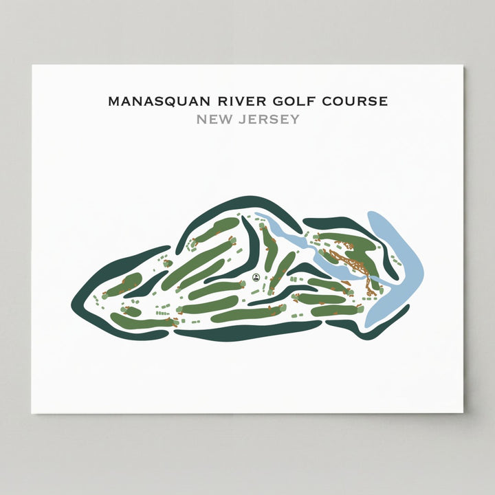Manasquan River Golf Club, New Jersey - Printed Golf Courses