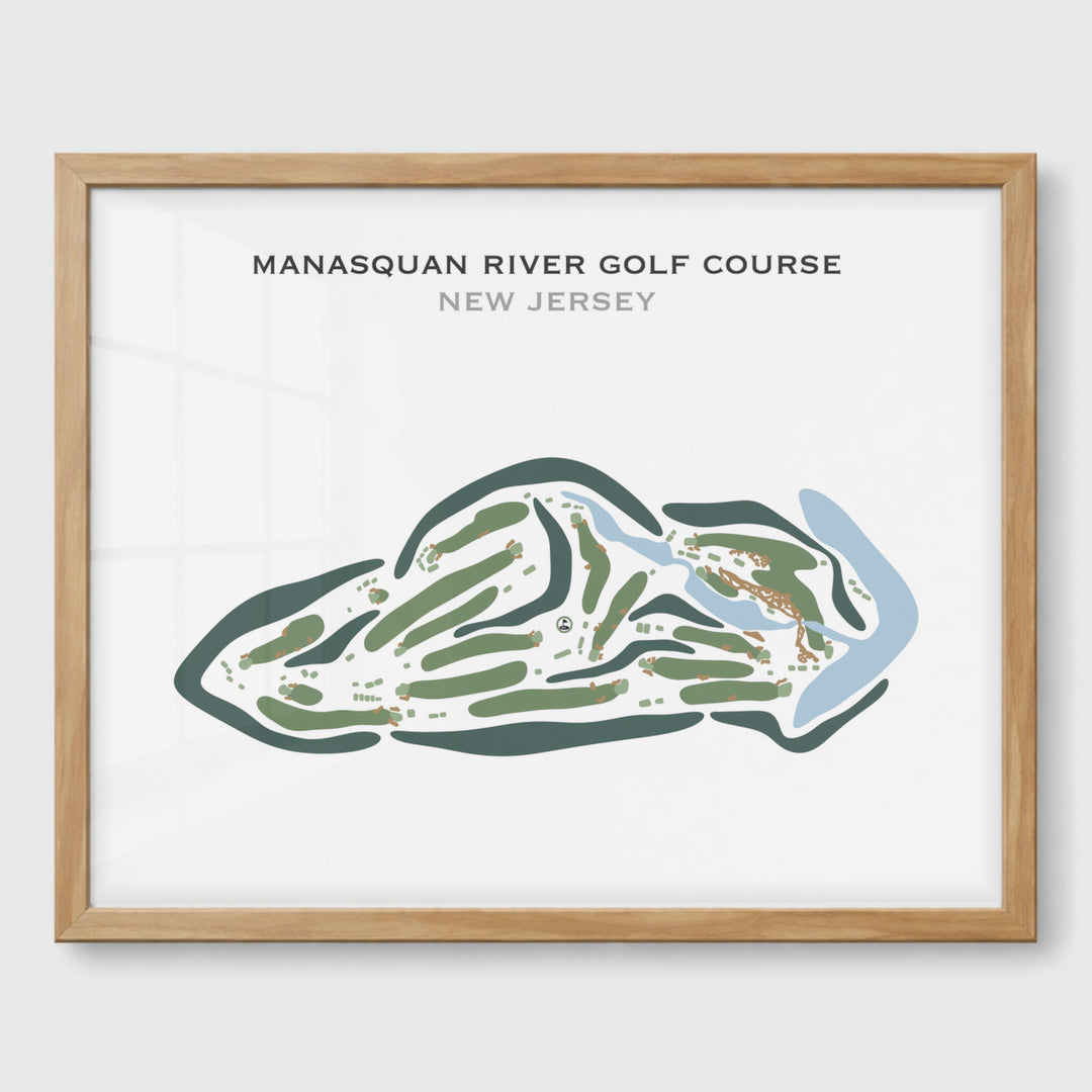 Manasquan River Golf Club, New Jersey - Printed Golf Courses
