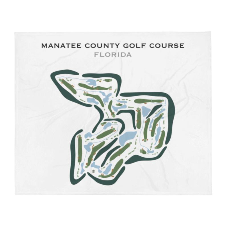 Manatee County Golf Course, Florida - Printed Golf Courses