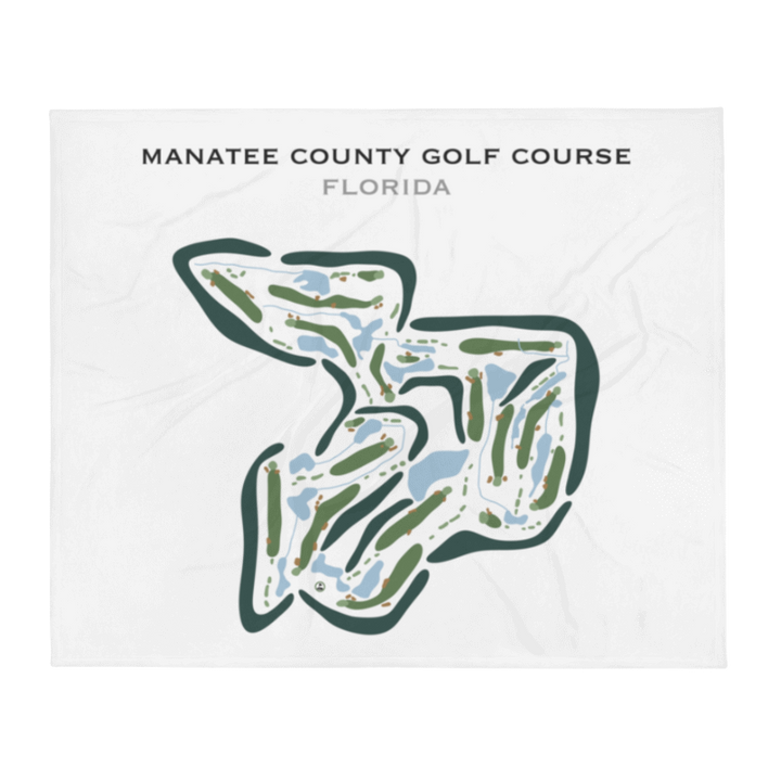 Manatee County Golf Course, Florida - Printed Golf Courses