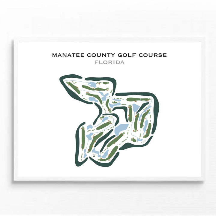 Manatee County Golf Course, Florida - Printed Golf Courses