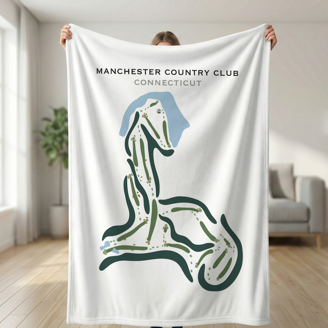 Manchester Country Club, Connecticut - Printed Golf Courses