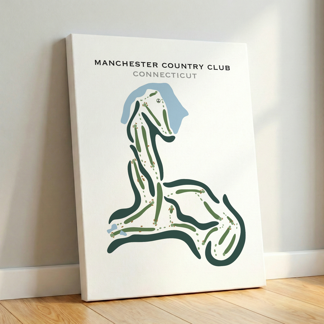 Manchester Country Club, Connecticut - Printed Golf Courses