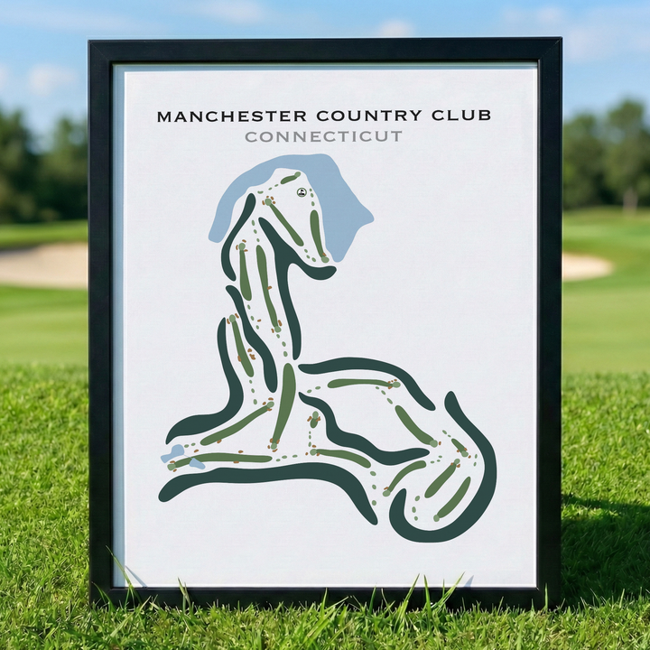 Manchester Country Club, Connecticut - Printed Golf Courses