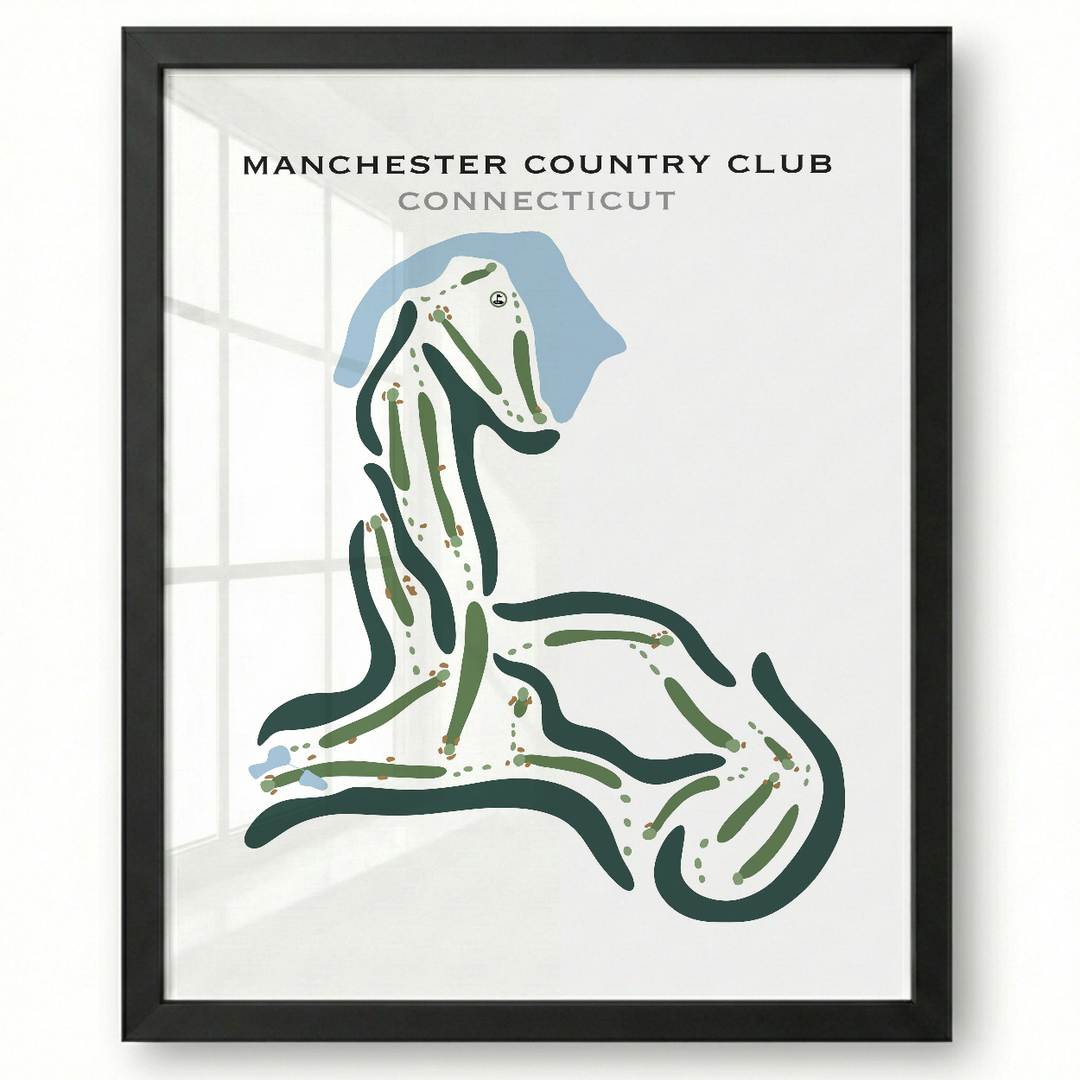 Manchester Country Club, Connecticut - Printed Golf Courses