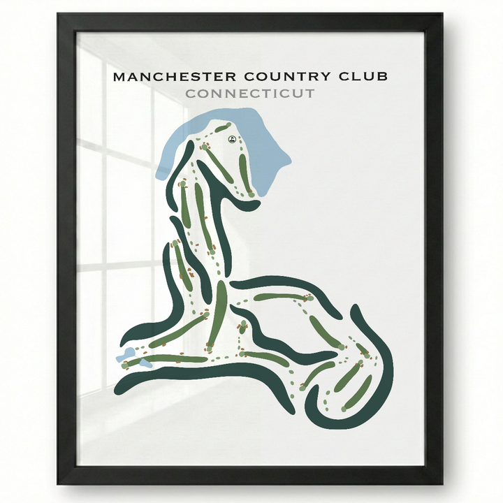 Manchester Country Club, Connecticut - Printed Golf Courses
