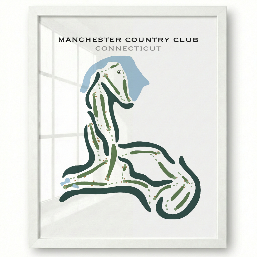 Manchester Country Club, Connecticut - Printed Golf Courses