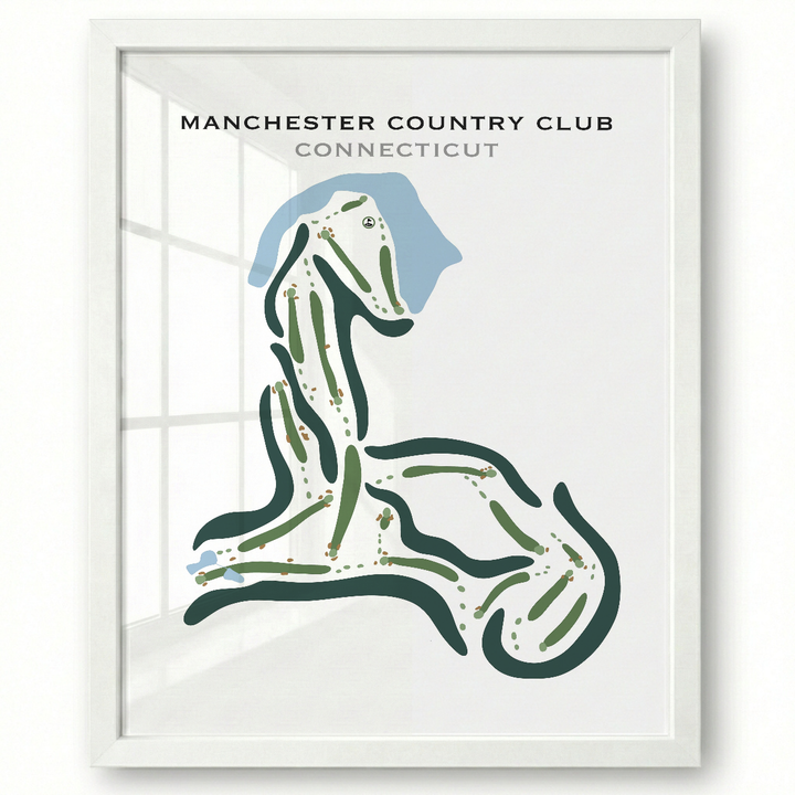 Manchester Country Club, Connecticut - Printed Golf Courses