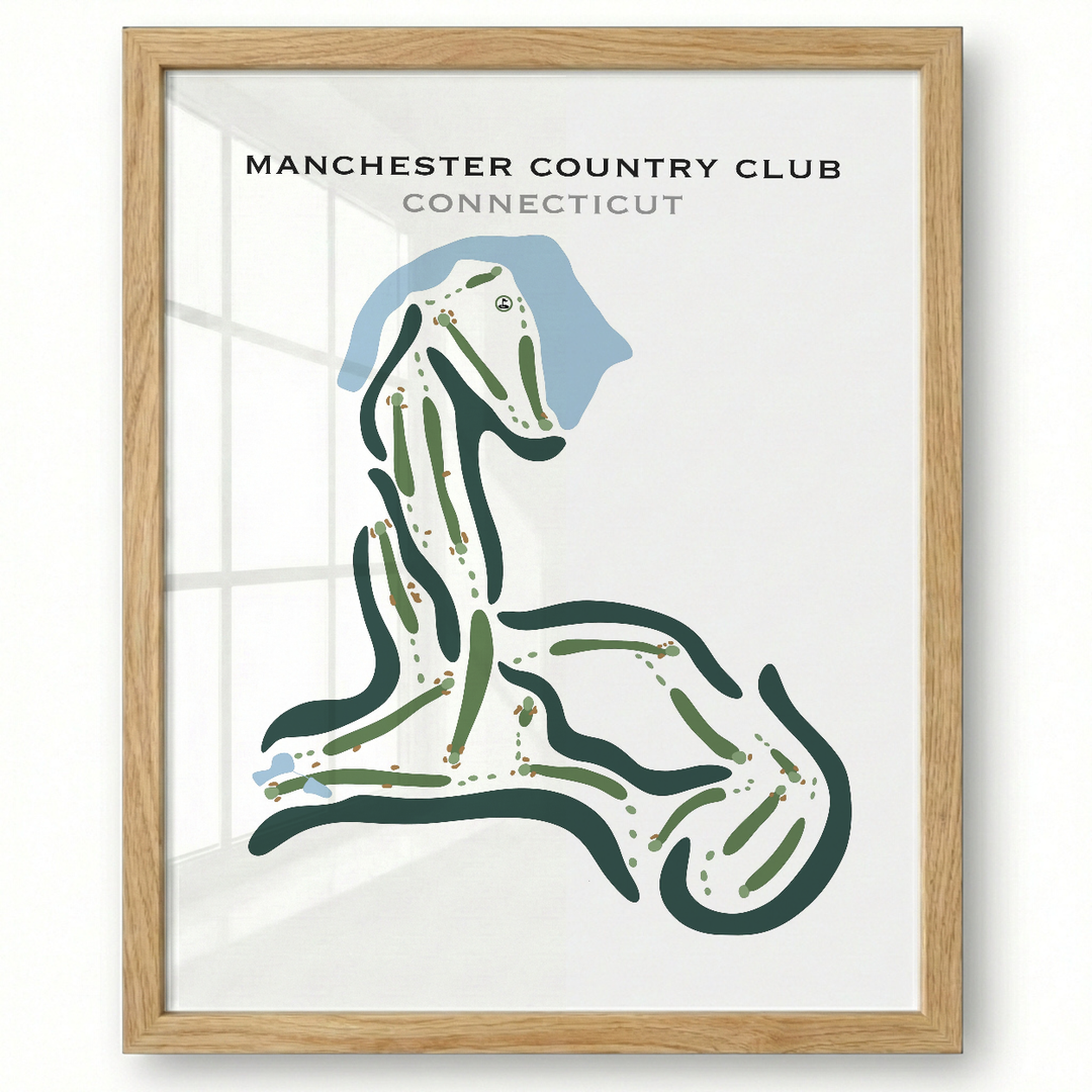 Manchester Country Club, Connecticut - Printed Golf Courses