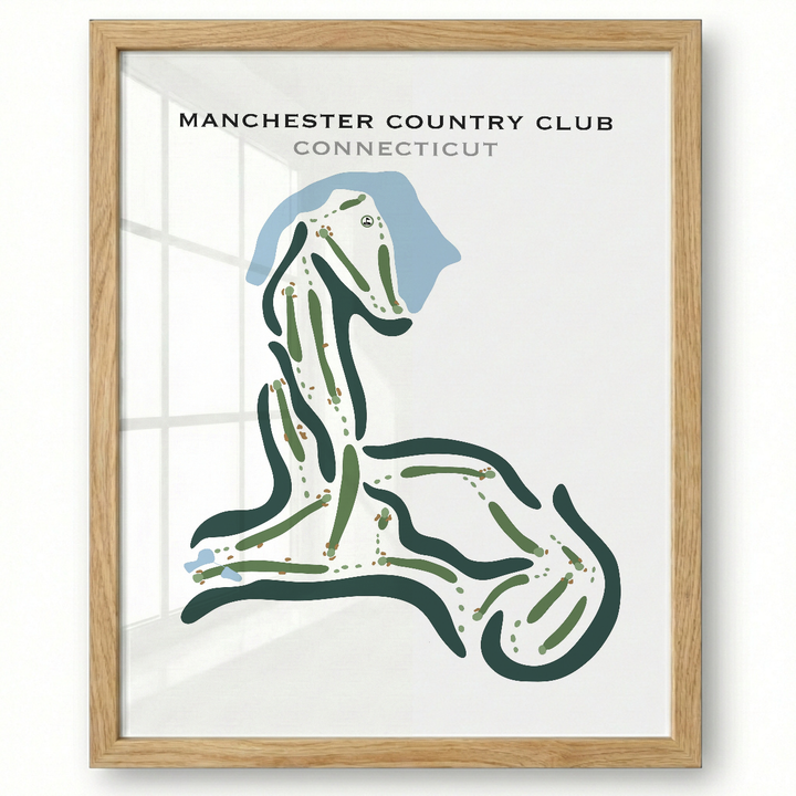 Manchester Country Club, Connecticut - Printed Golf Courses