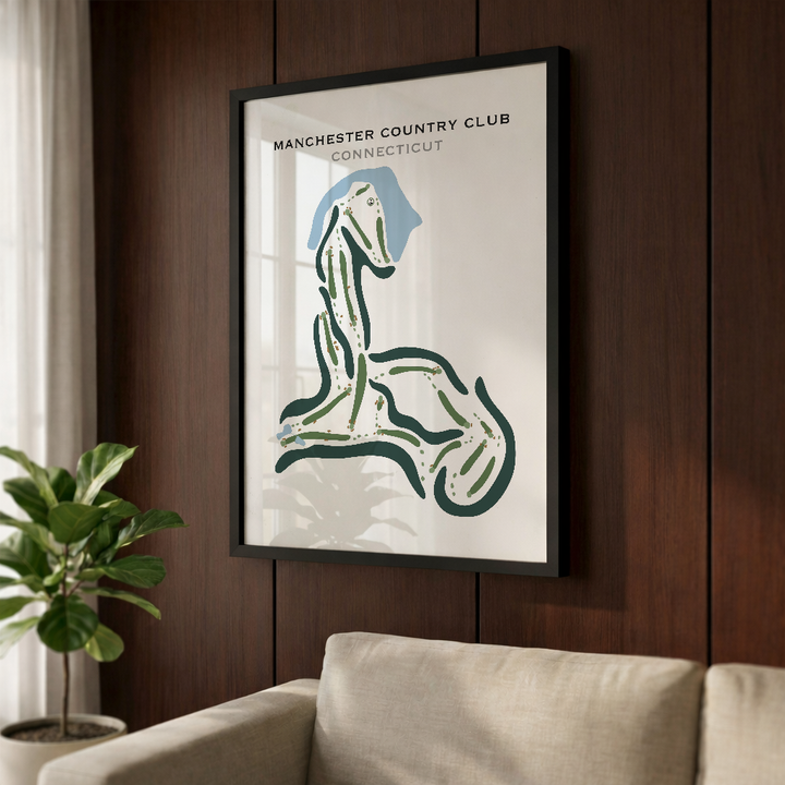 Manchester Country Club, Connecticut - Printed Golf Courses