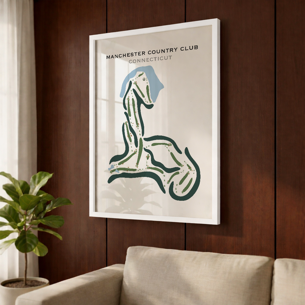 Manchester Country Club, Connecticut - Printed Golf Courses