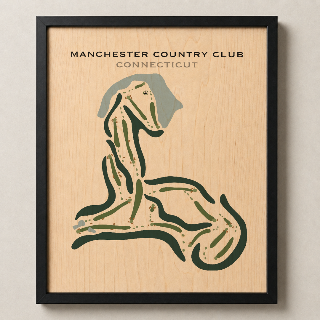 Manchester Country Club, Connecticut - Printed Golf Courses