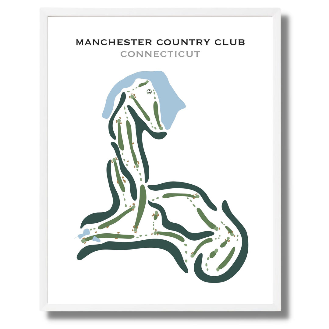 Manchester Country Club, Connecticut - Printed Golf Courses