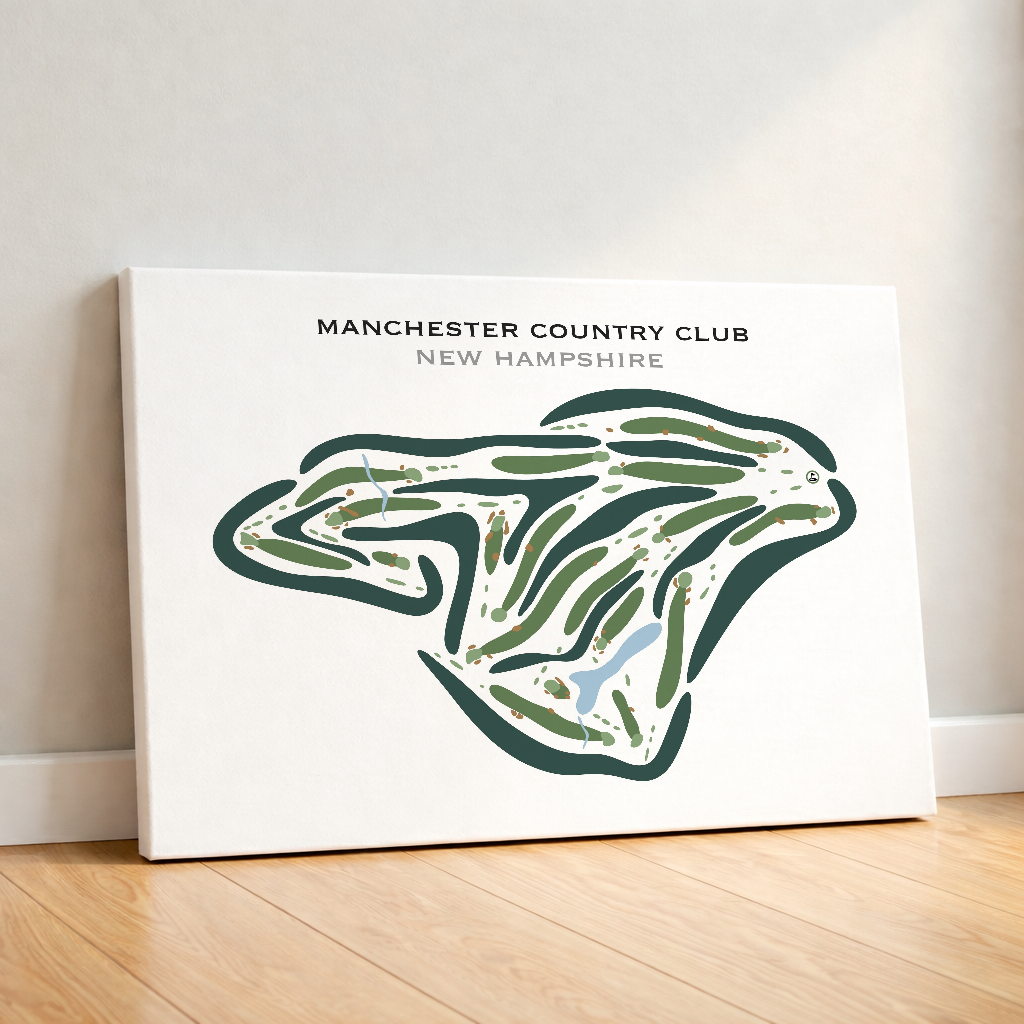 Manchester Country Club, New Hampshire - Printed Golf Courses