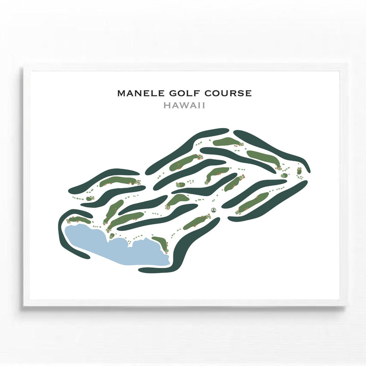 Manele Golf Course, Hawaii - Printed Golf Courses