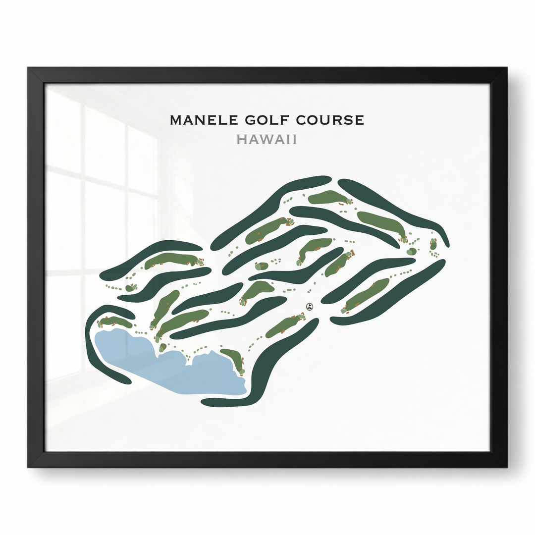Manele Golf Course, Hawaii - Printed Golf Courses
