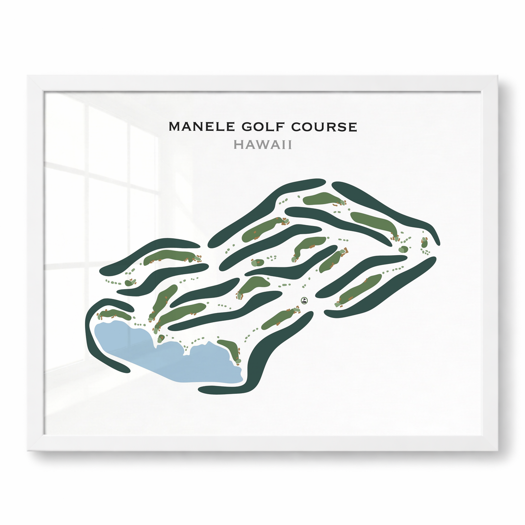 Manele Golf Course, Hawaii - Printed Golf Courses