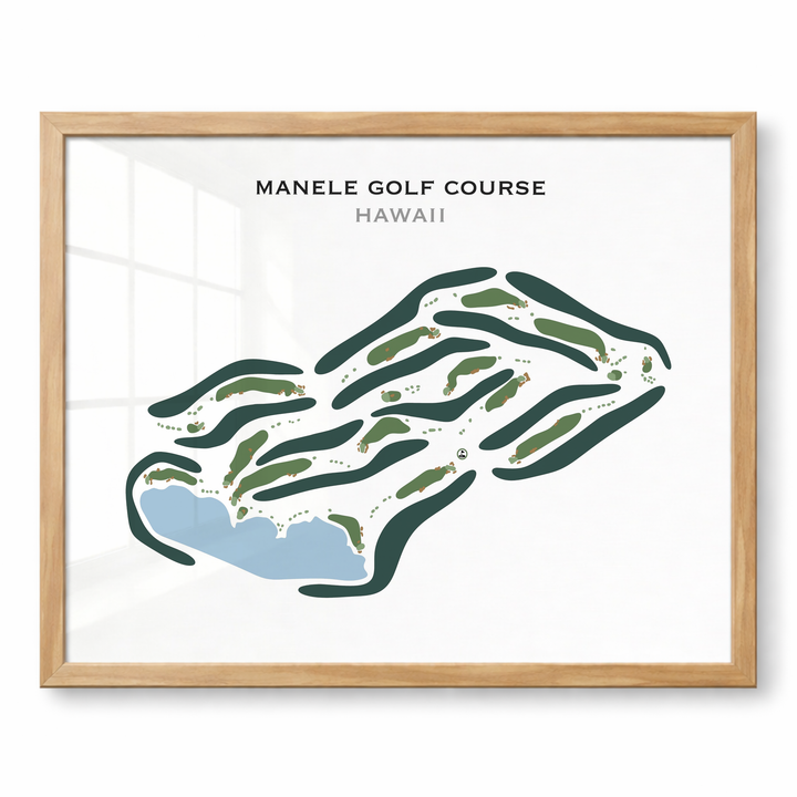 Manele Golf Course, Hawaii - Printed Golf Courses