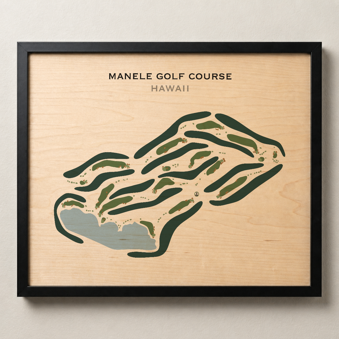 Manele Golf Course, Hawaii - Printed Golf Courses