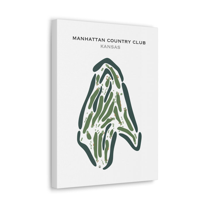 Manhattan Country Club, Kansas - Printed Golf Courses