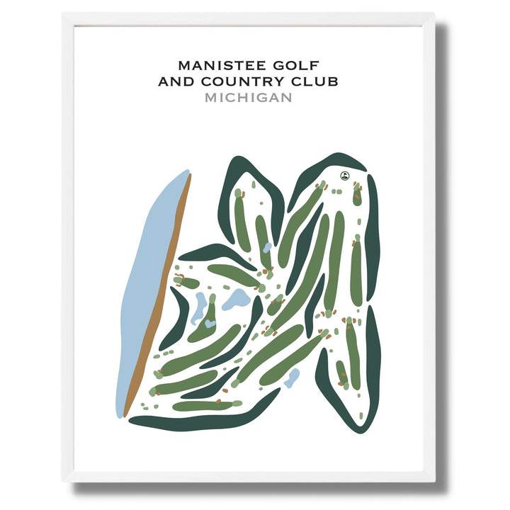 Manistee Golf & Country Club, Michigan - Printed Golf Courses