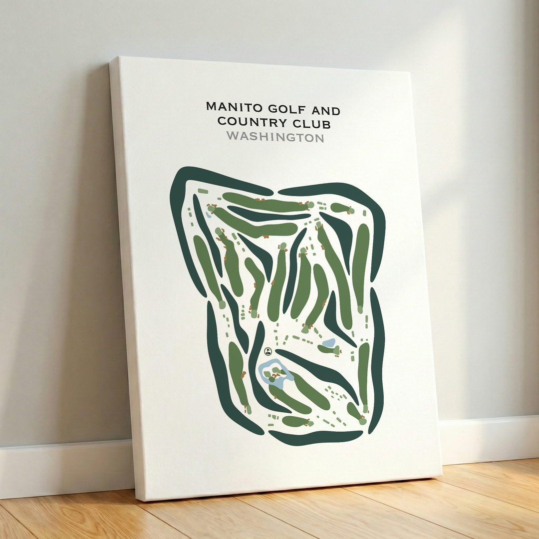 Manito Golf & Country Club, Washington - Printed Golf Courses