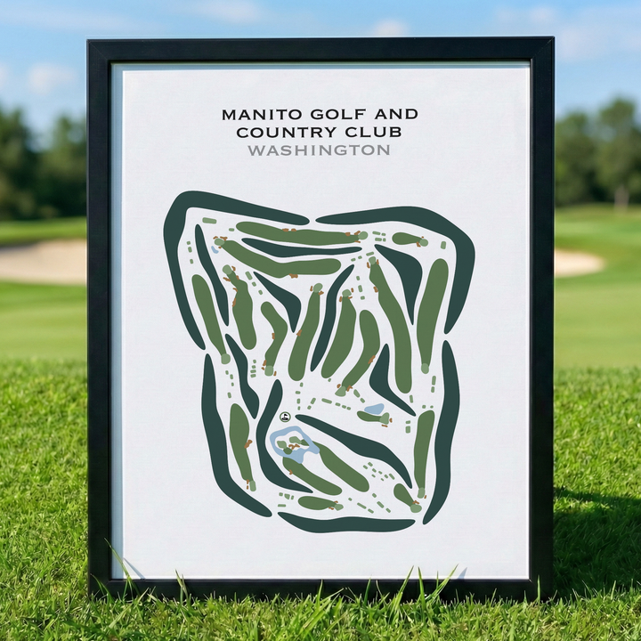 Manito Golf & Country Club, Washington - Printed Golf Courses