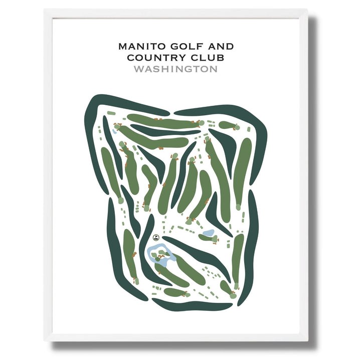 Manito Golf & Country Club, Washington - Printed Golf Courses