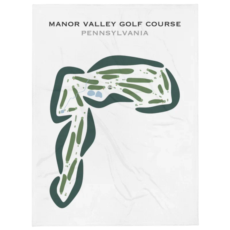 Manor Valley Golf Course, Pennsylvania - Printed Golf Courses