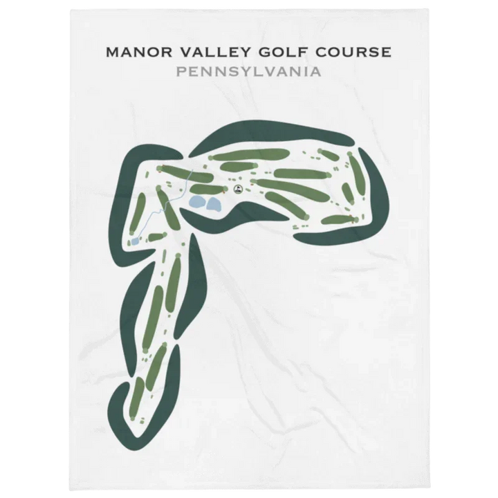 Manor Valley Golf Course, Pennsylvania - Printed Golf Courses