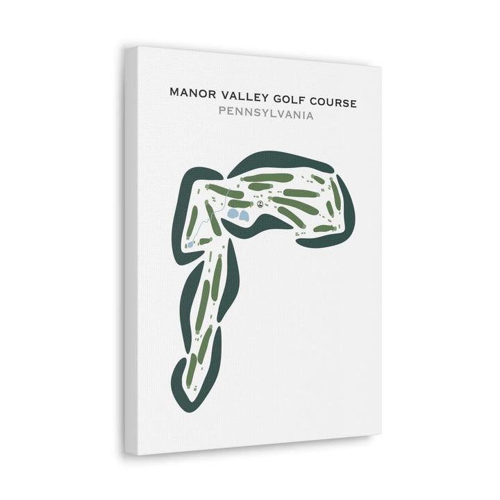 Manor Valley Golf Course, Pennsylvania - Printed Golf Courses
