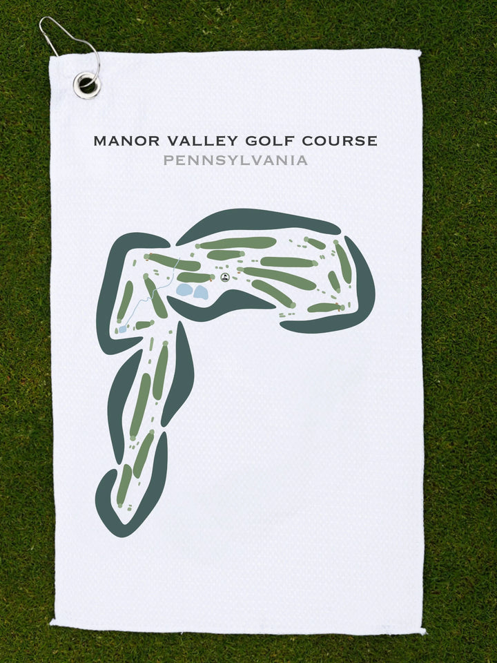 Manor Valley Golf Course, Pennsylvania - Printed Golf Courses