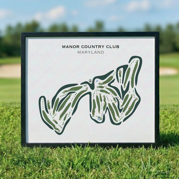 Manor Country Club, Maryland - Printed Golf Courses