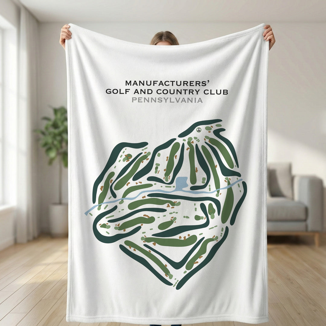 Manufacturers' Golf And Country Club, Pennsylvania - Printed Golf Courses