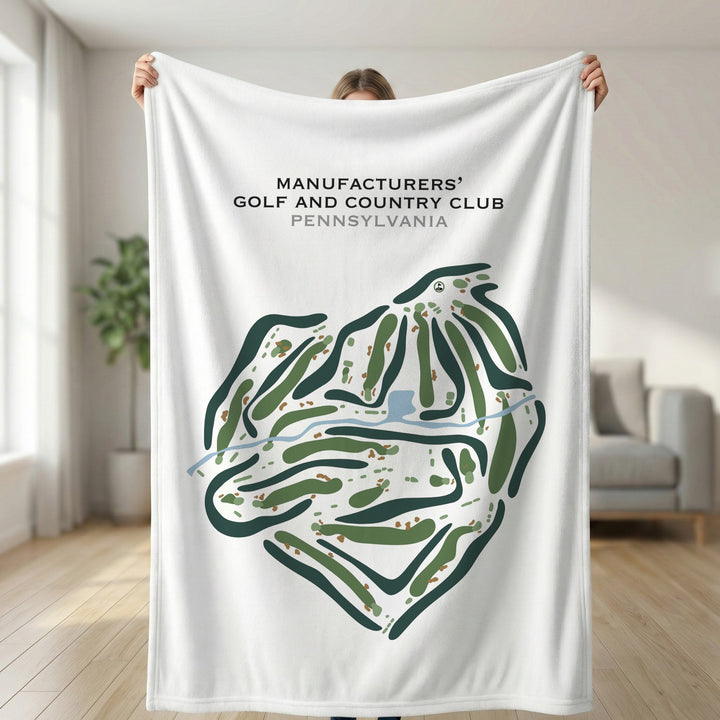 Manufacturers' Golf And Country Club, Pennsylvania - Printed Golf Courses