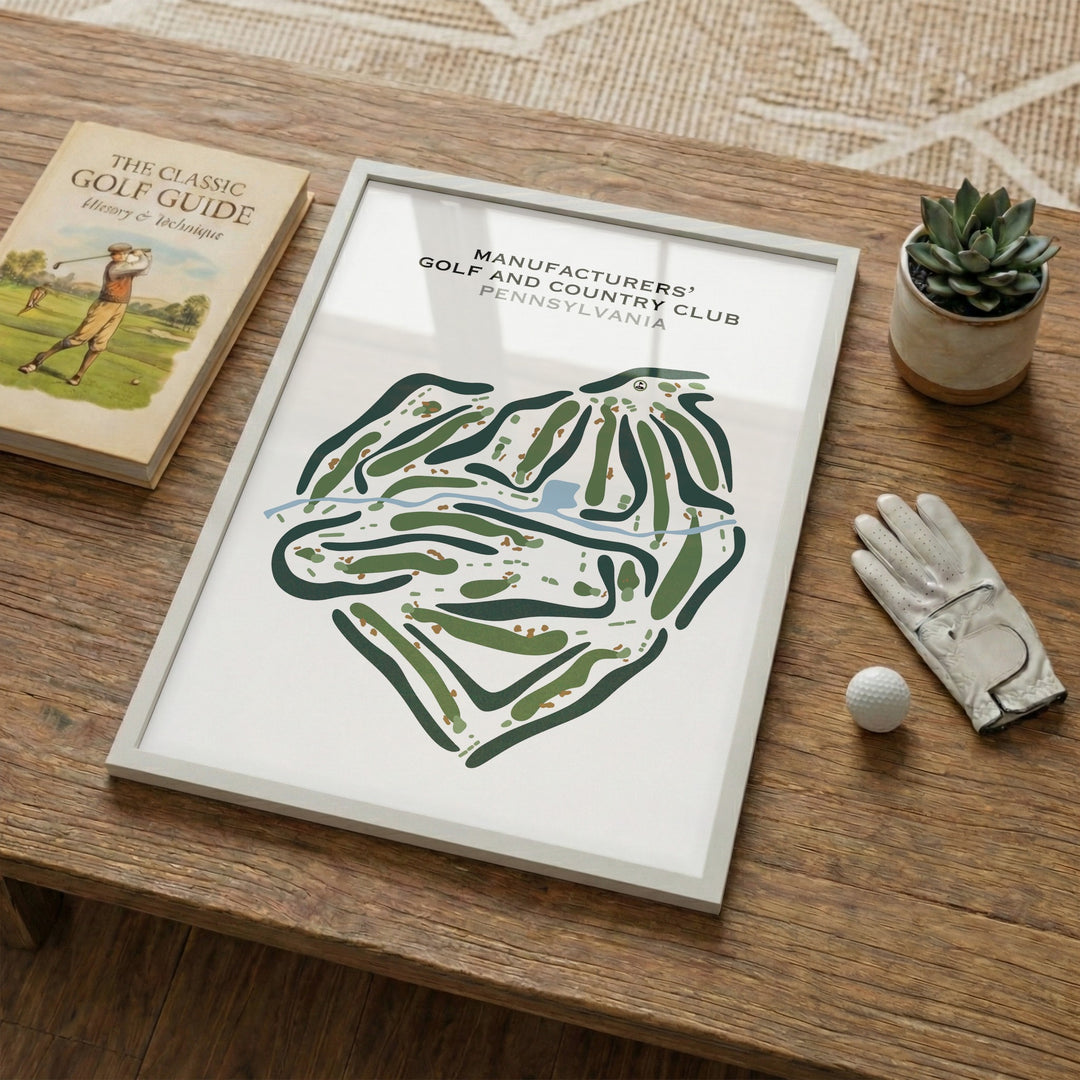 Manufacturers' Golf And Country Club, Pennsylvania - Printed Golf Courses